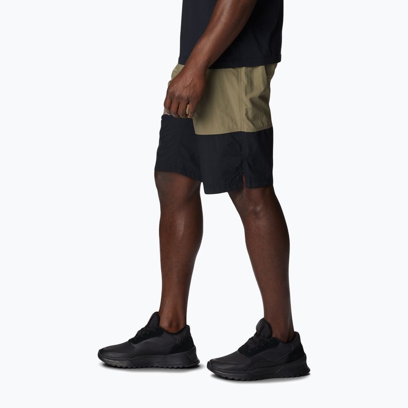 Шорти трекінгові чоловічі Columbia Summerdry Belted stone green/black 3