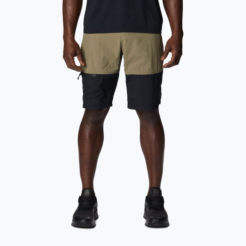Шорти трекінгові чоловічі Columbia Summerdry Belted stone green/black