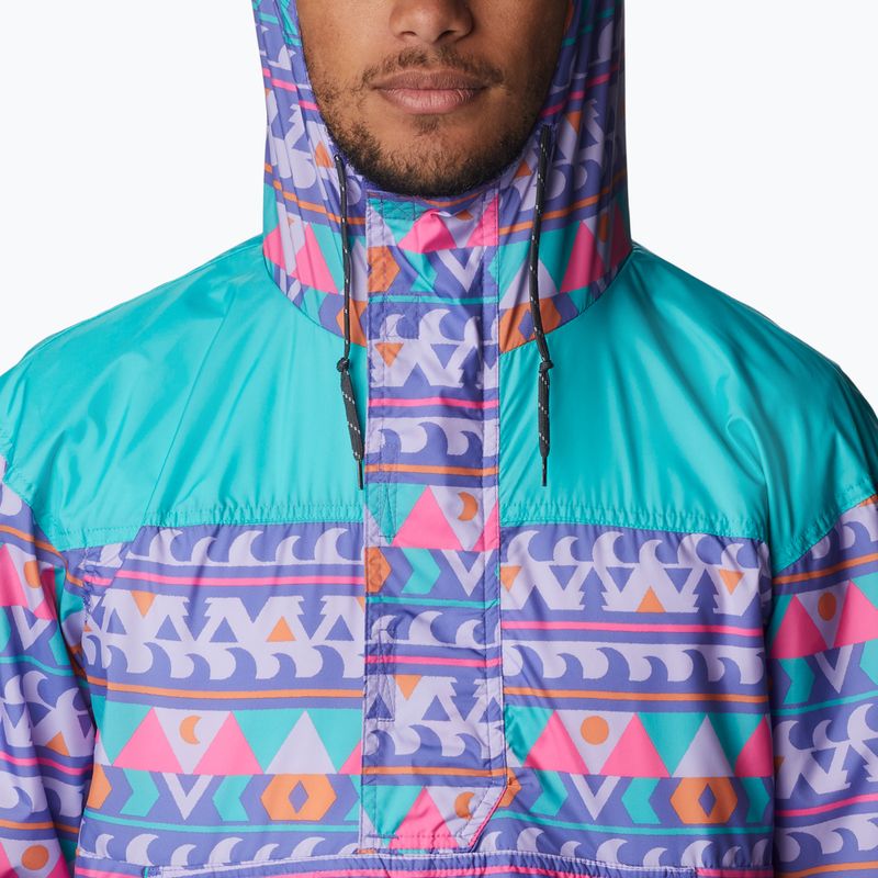 Вітровка чоловіча Columbia Challenger purple lotus camp blanket/aqua 4