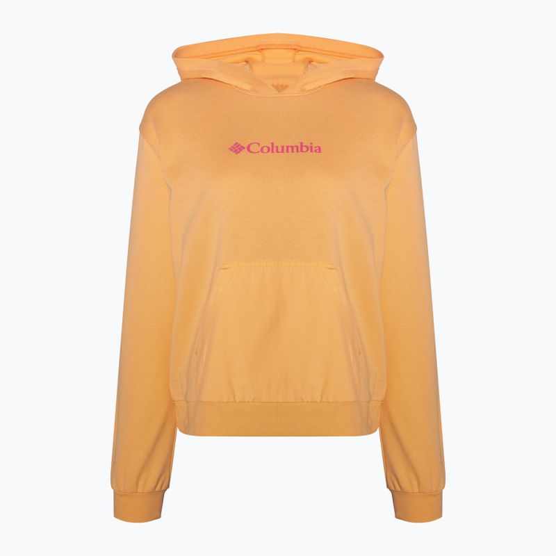 Кофта трекінгова жіноча Columbia Logo III French Terry peach wild geranium 5