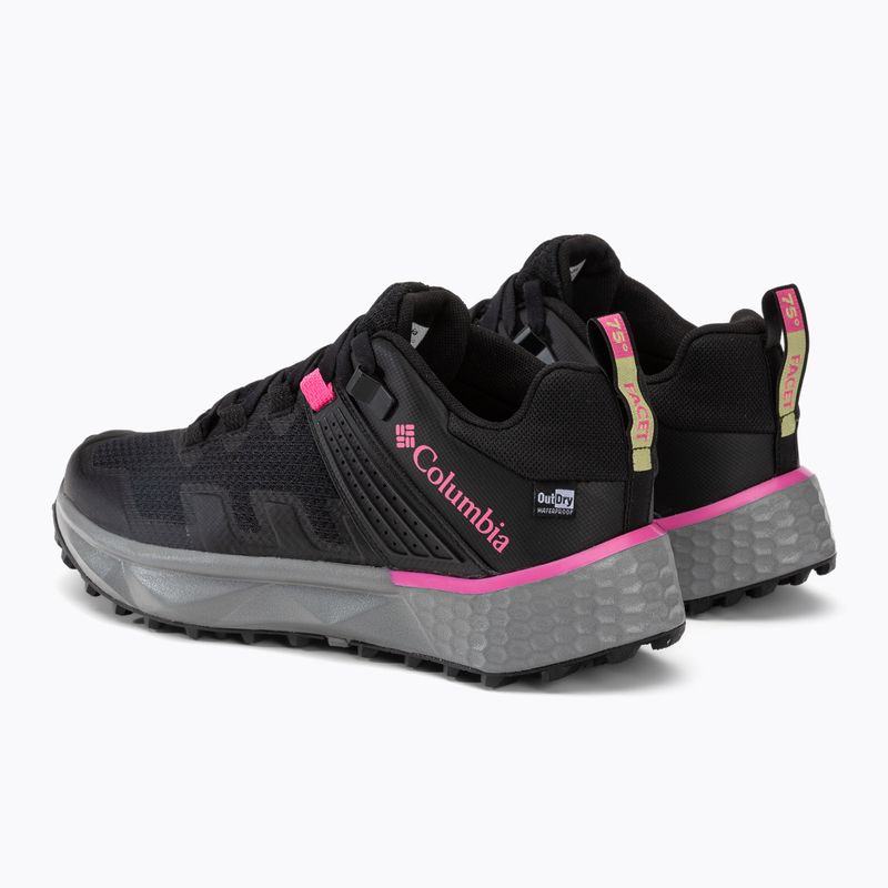Взуття трекінгове жіноче Columbia Facet 75 Od black/wild geranium 3