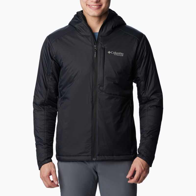 Чоловічий утеплений пуховик Columbia Silver Leaf Stretch утеплений чорний 4