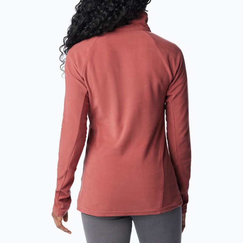 Жіночий трекінговий світшот Columbia Glacial IV 1/2 Zip бурякового кольору 3