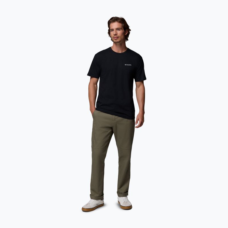 Чоловіча трекінгова футболка Columbia North Cascades black/csc box logo 2
