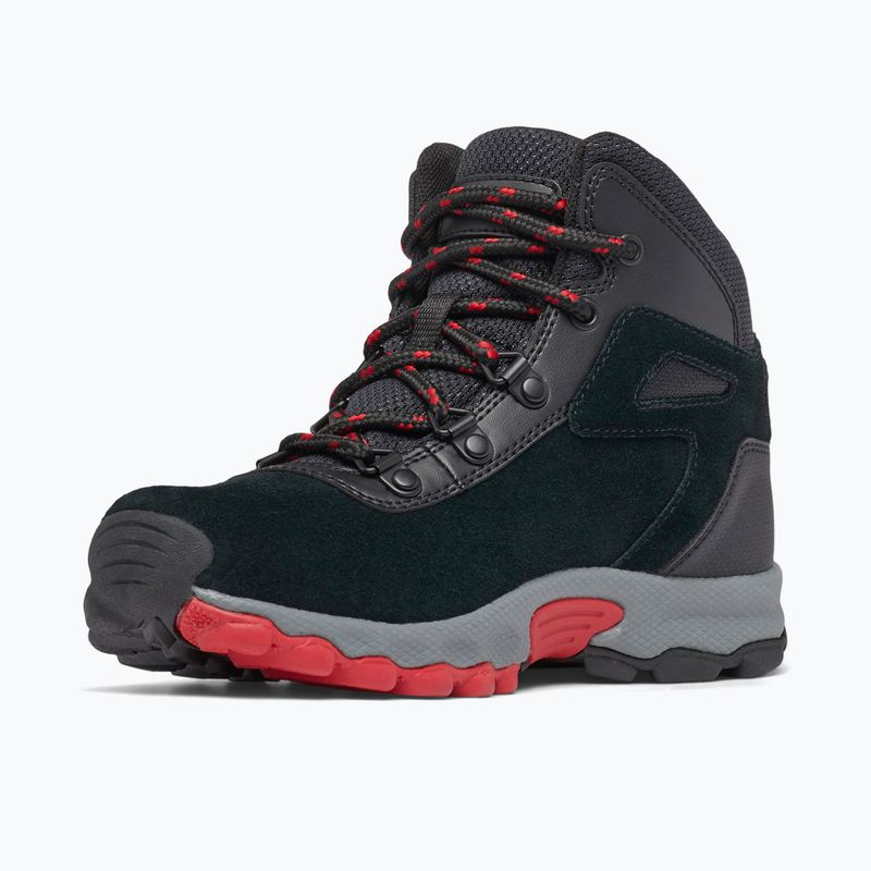 Взуття туристичне дитяче Columbia Newton Ridge Amped black/mountain red 15