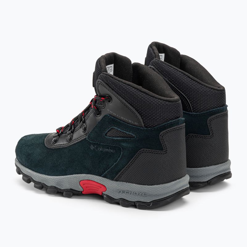 Взуття туристичне дитяче Columbia Newton Ridge Amped black/mountain red 3