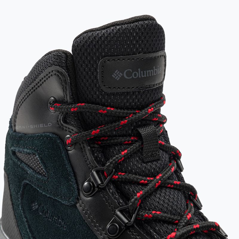 Взуття туристичне дитяче Columbia Newton Ridge Amped black/mountain red 8