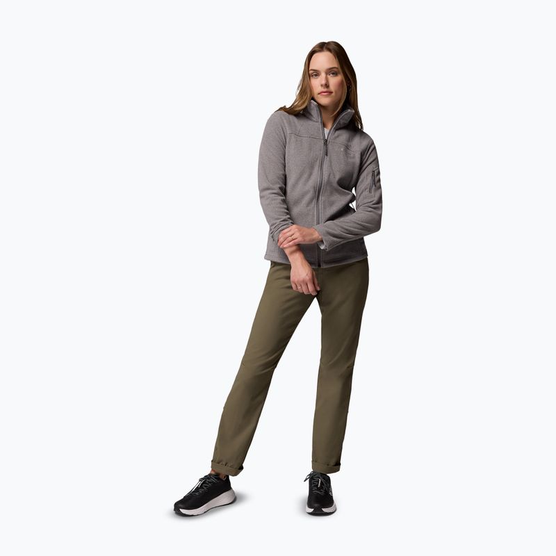 Жіноча флісова кофта Columbia Fast Trek II city grey heather/city grey 2