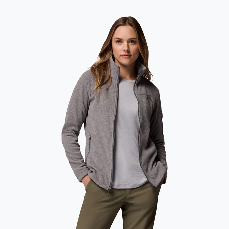Кофта флісова жіноча Columbia Fast Trek II city grey heather/city grey 5