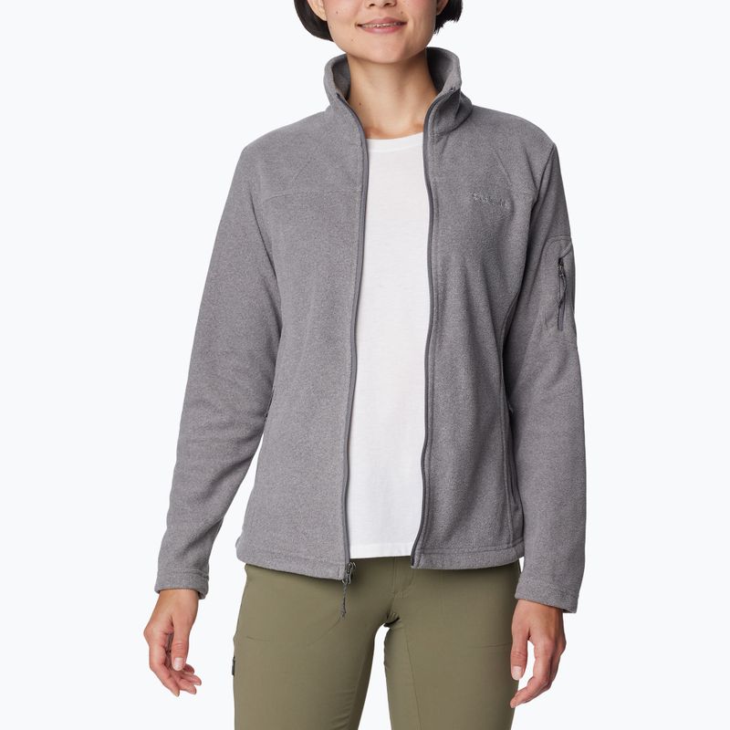 Жіноча флісова кофта Columbia Fast Trek II city grey heather/city grey 6
