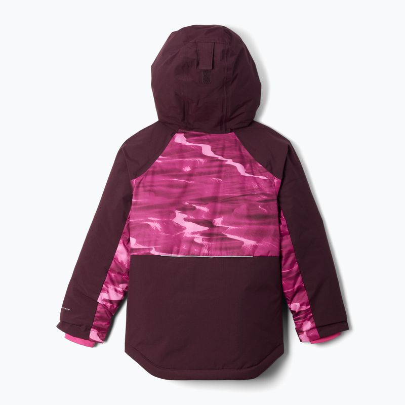Куртка лижна дитяча Columbia Mighty Mogul III Print pink ice windblown/ moonvista 2