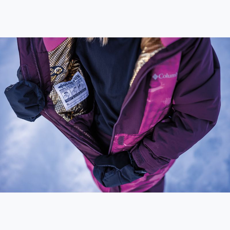 Куртка лижна дитяча Columbia Mighty Mogul III Print pink ice windblown/ moonvista 6