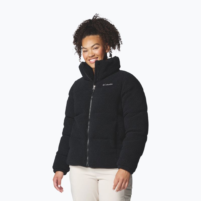 Куртка утеплена жіноча Columbia Puffect Sherpa black 4