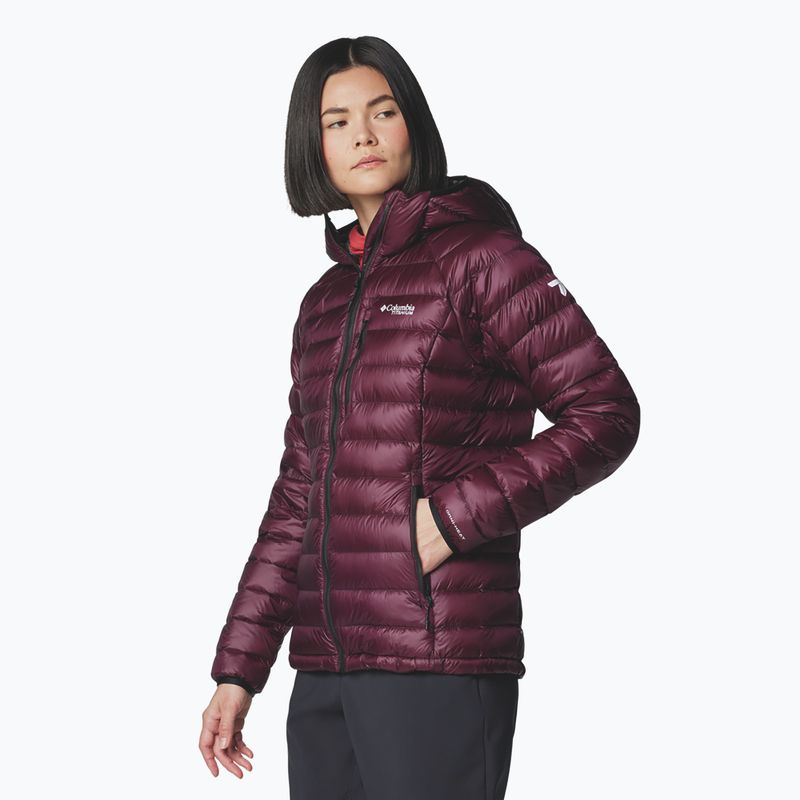 Пуховик жіночий Columbia Arctic Crest Down Hooded moonvista 4