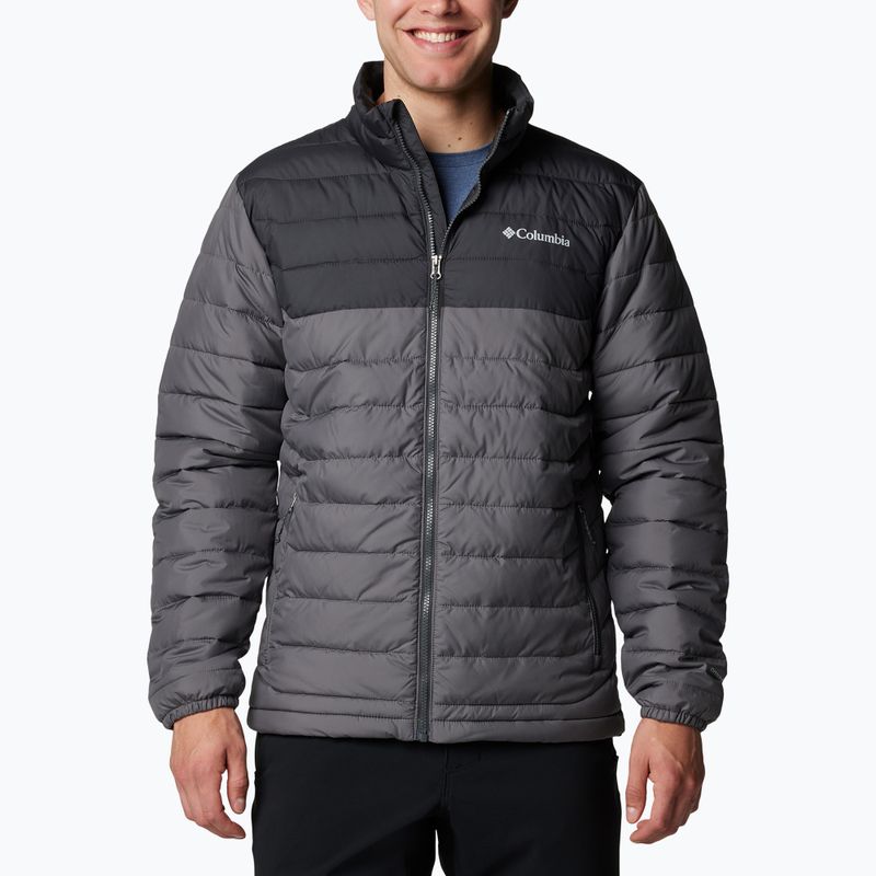 Пуховик чоловічий Columbia Powder Lite II city grey/ shark
