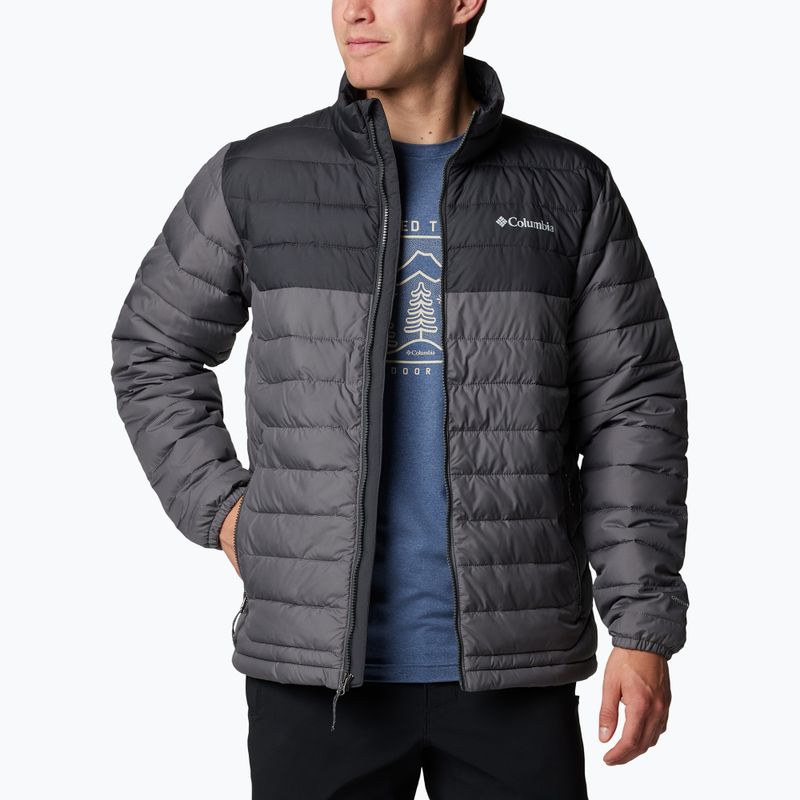 Пуховик чоловічий Columbia Powder Lite II city grey/ shark 4