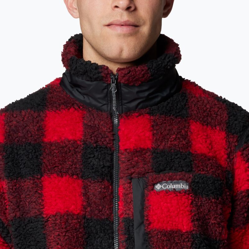 Кофта флісова чоловіча Columbia Winter Pass Printed Fleece mountain red check 6