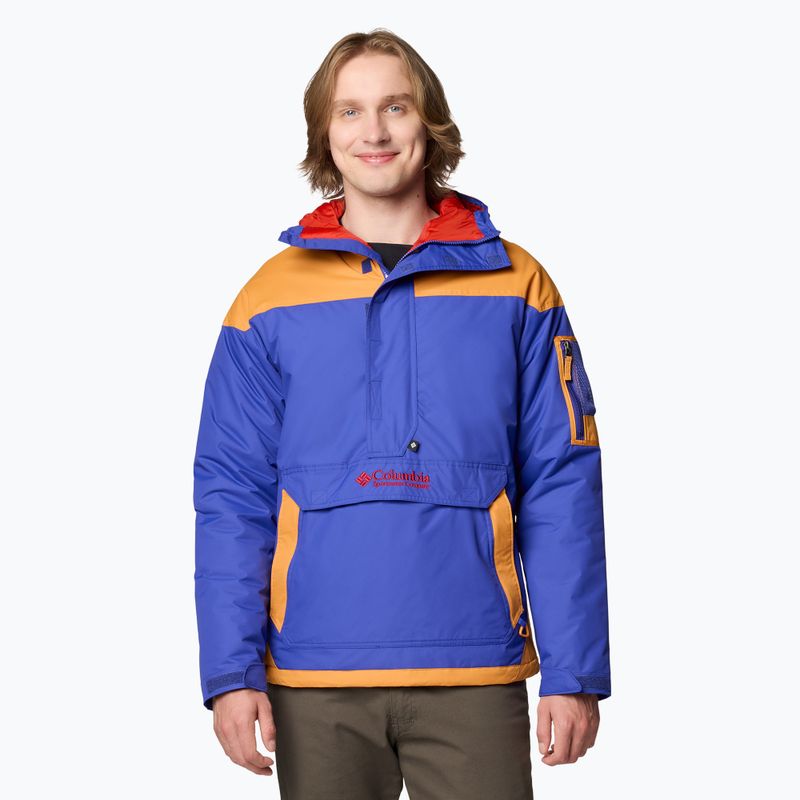 Пуховик чоловічий Columbia Challenger II Ins Pullover clematis blue/ sunstone