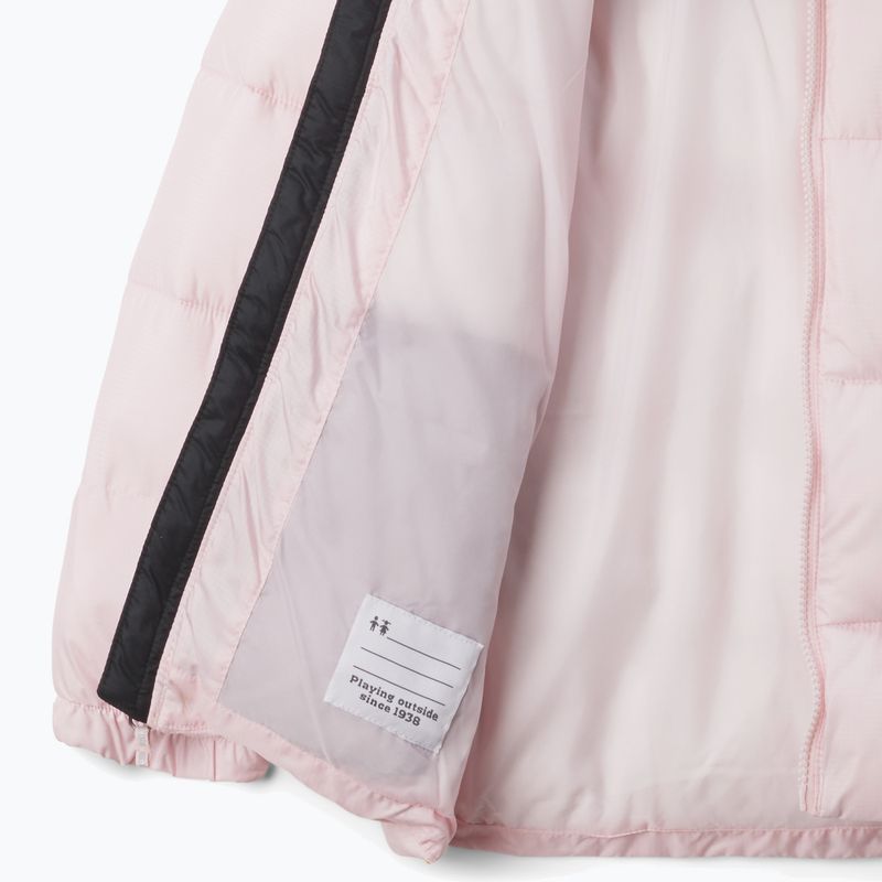 Дитяча утеплена куртка Columbia Puffect Hooded satin pink/black 3