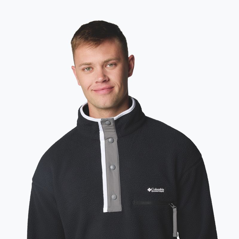 Чоловіча флісова кофта Columbia Helvetia II Half Snap Fleece black 5