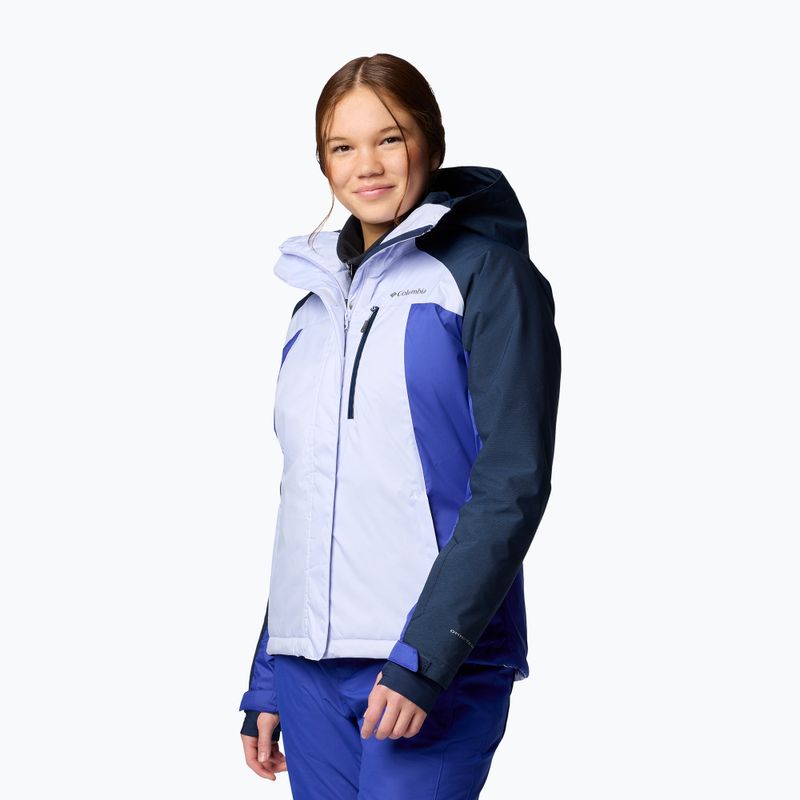 Жіноча лижна куртка Columbia Snowy Summit Ins snowdrift/clematis blue/coll navy cdye 4