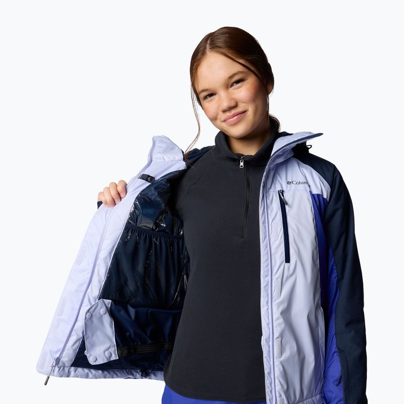 Жіноча лижна куртка Columbia Snowy Summit Ins snowdrift/clematis blue/coll navy cdye 12