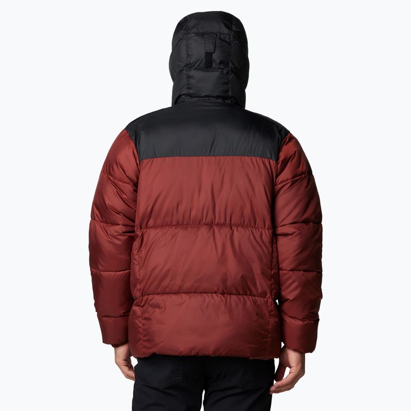 Пуховик чоловічий Columbia Puffect II Hooded spice/ black 2