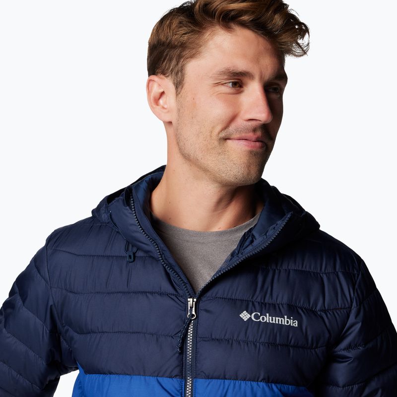 Пуховик чоловічий Columbia Powder Lite II Hooded mountain blue/ collegiate navy 6