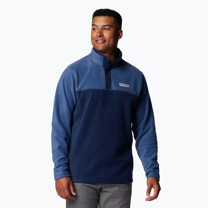 Кофта чоловіча Columbia Steens Mountain Half Snap collegiate navy / dark mountain