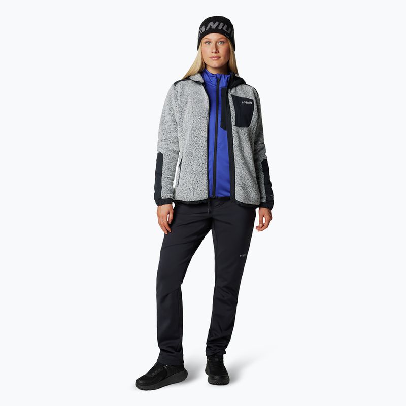 Кофта жіноча Columbia Arctic Crest Sherpa white / black 2