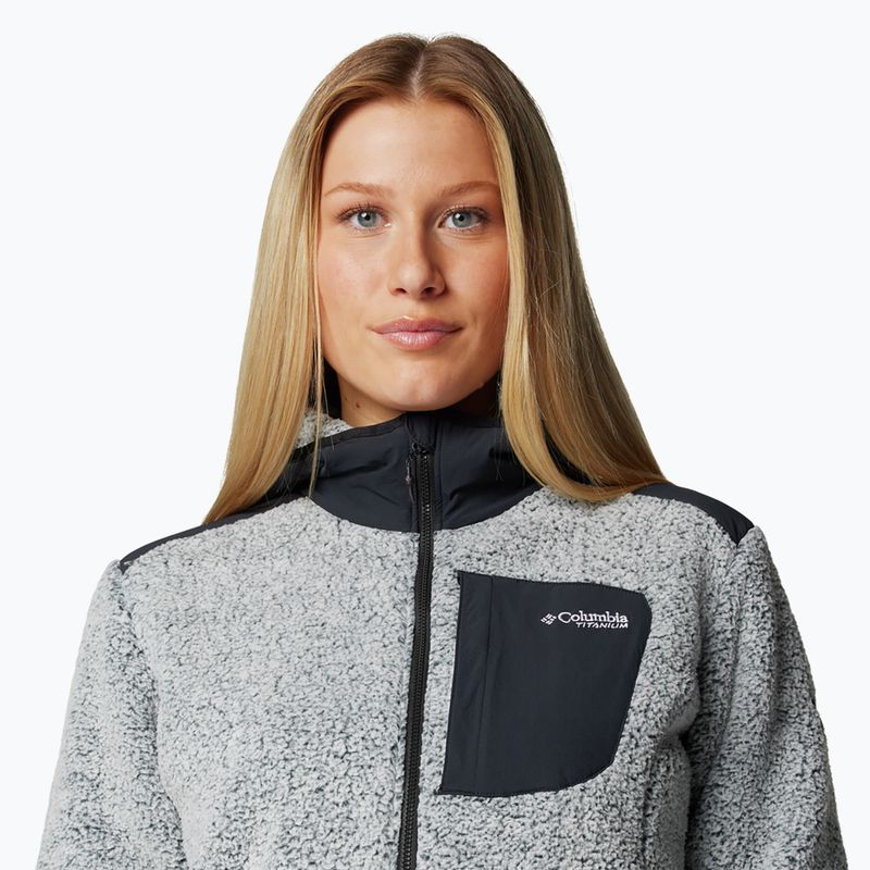 Кофта жіноча Columbia Arctic Crest Sherpa white / black 6