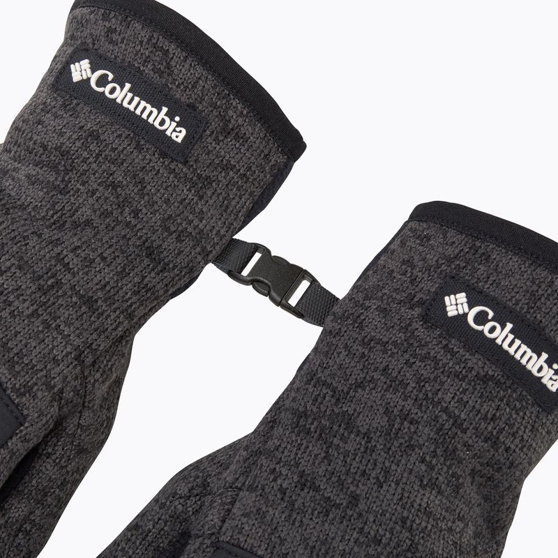 Чоловічі трекінгові рукавички Columbia Sweater Weather II з чорного вересу 5