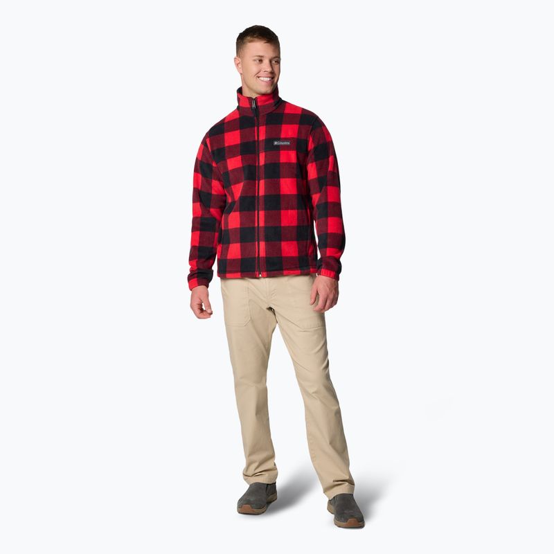 Кофта флісова чоловіча Columbia Steens Mountain Printed mountain red check print 2