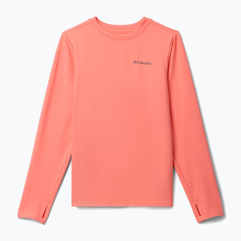 Лонгслів трекінговий дитячий Columbia Chill River hot coral