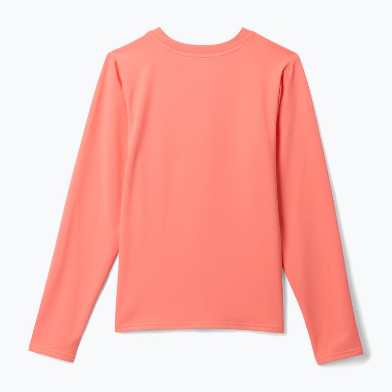Лонгслів трекінговий дитячий Columbia Chill River hot coral 2