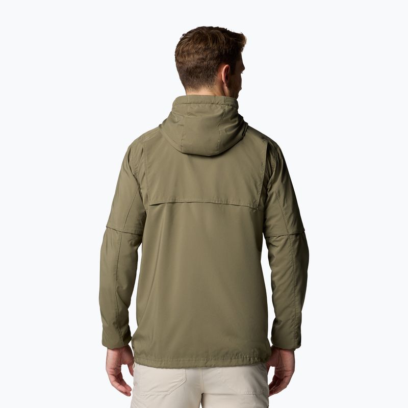 Кофта трекінгова чоловіча Columbia Skien Valley Hooded stone green 3
