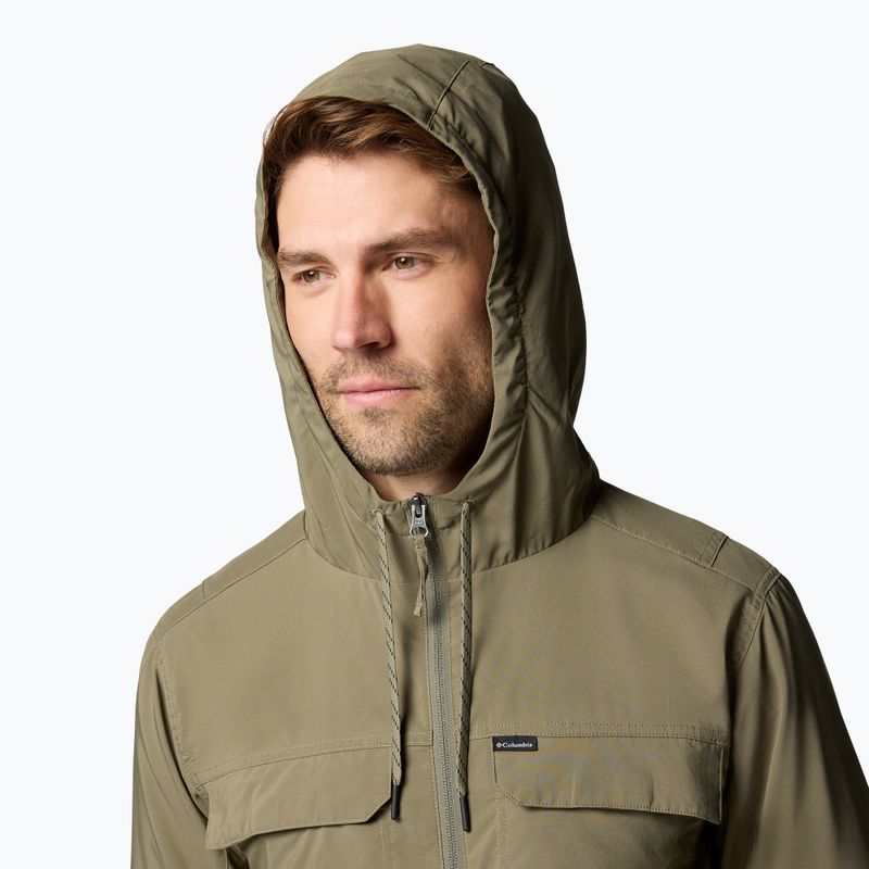 Кофта трекінгова чоловіча Columbia Skien Valley Hooded stone green 5