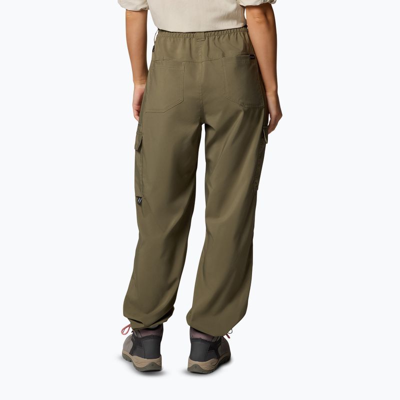 Штани трекінгові жіночі Columbia Skien Valley Cargo stone green 3