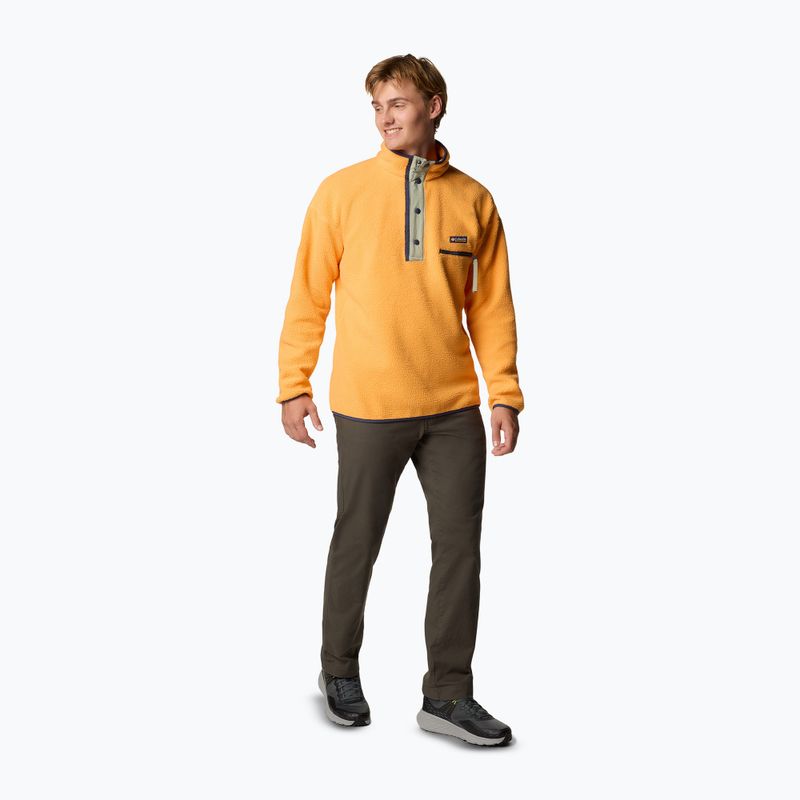 Кофта флісова чоловіча Columbia Helvetia II Half Snap Fleece summer orange 2