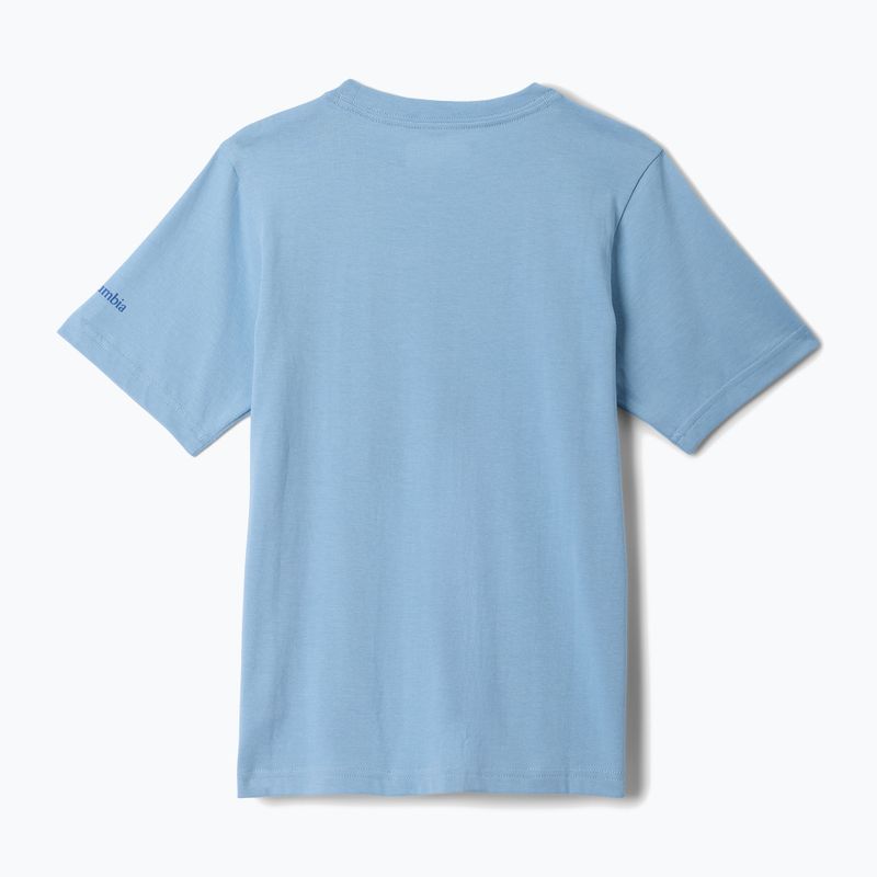 Футболка дитяча Columbia Valley Creek Graphic ripple blue/hike guide 2