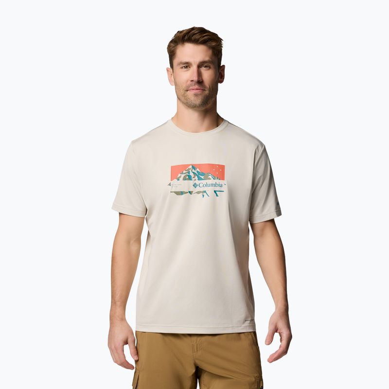 Футболка чоловіча Columbia Ice Lake II SS Tee dark stone/peak direction