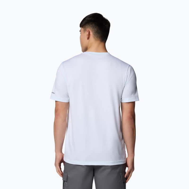 Футболка чоловіча Columbia Ice Lake II SS Tee white/peak direction 2