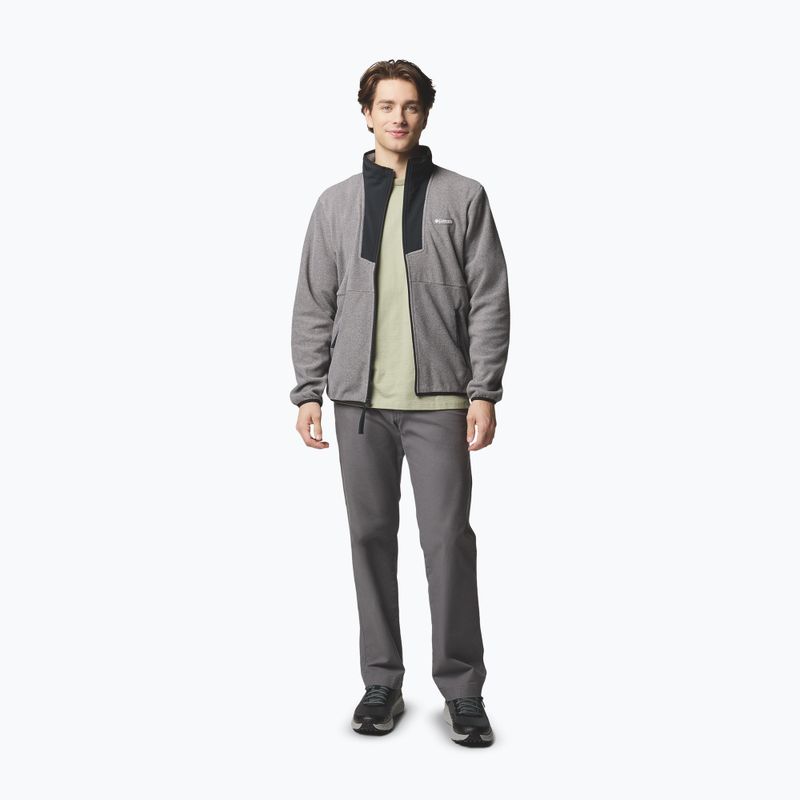 Кофта чоловіча Columbia Sequoia Grove FZ Fleece city grey heather/black 2