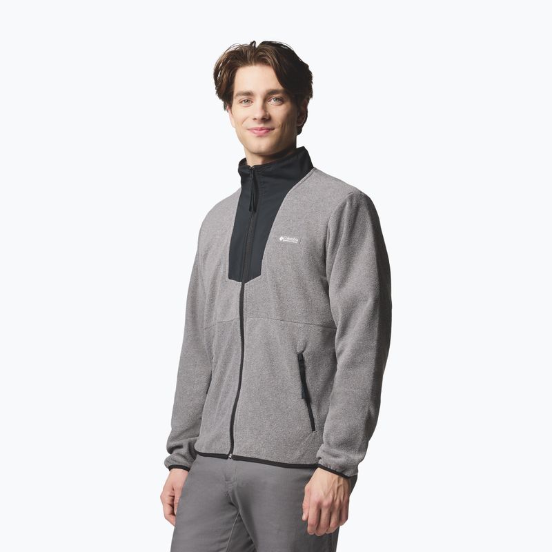 Чоловіча флісова кофта Columbia Sequoia Grove FZ Fleece city grey heather/black 4