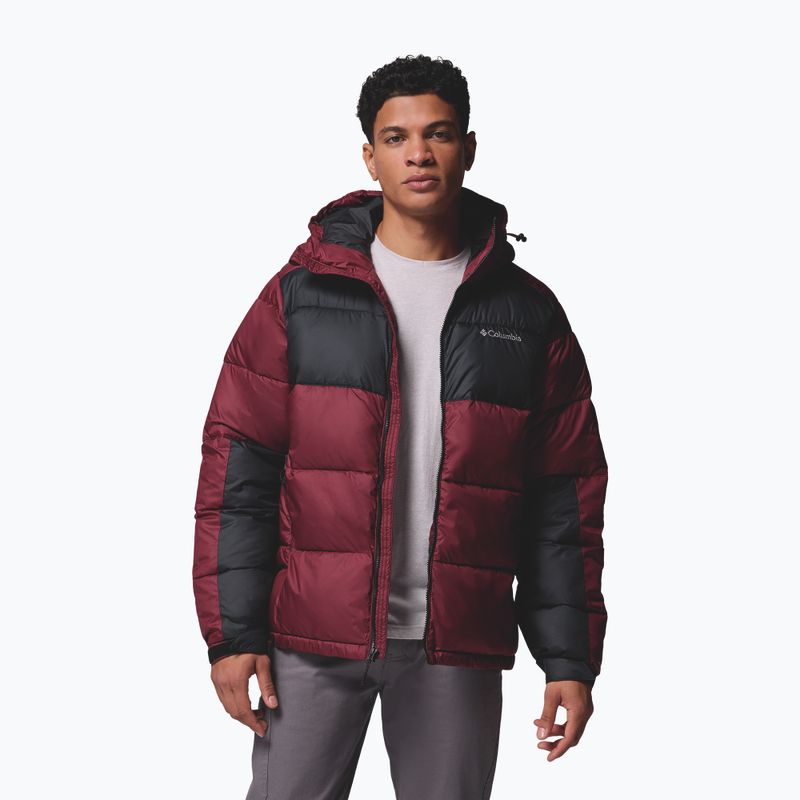 Чоловіча утеплена куртка Columbia Pike Lake II Hooded rich wine/black 5