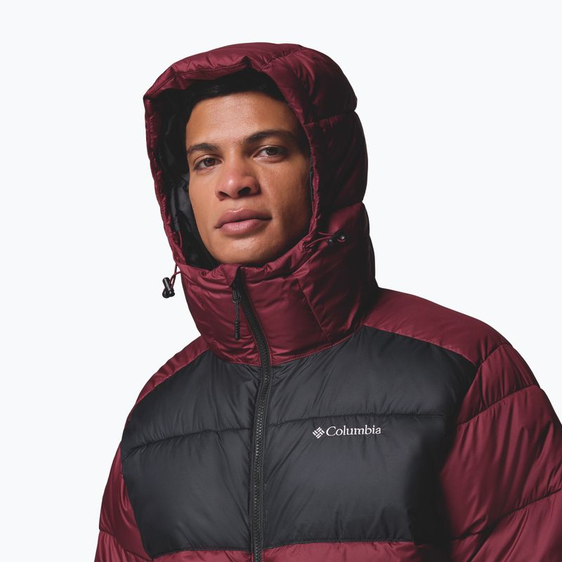 Чоловіча утеплена куртка Columbia Pike Lake II Hooded rich wine/black 6