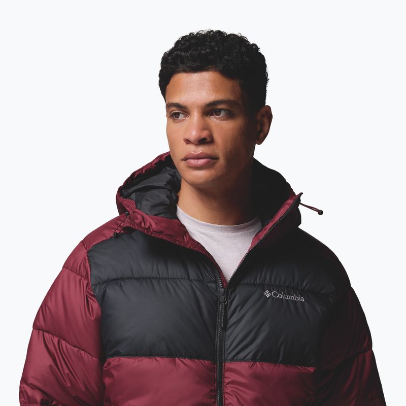Куртка утеплена чоловіча Columbia Pike Lake II Hooded rich wine/black 7