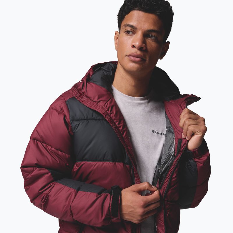 Чоловіча утеплена куртка Columbia Pike Lake II Hooded rich wine/black 8
