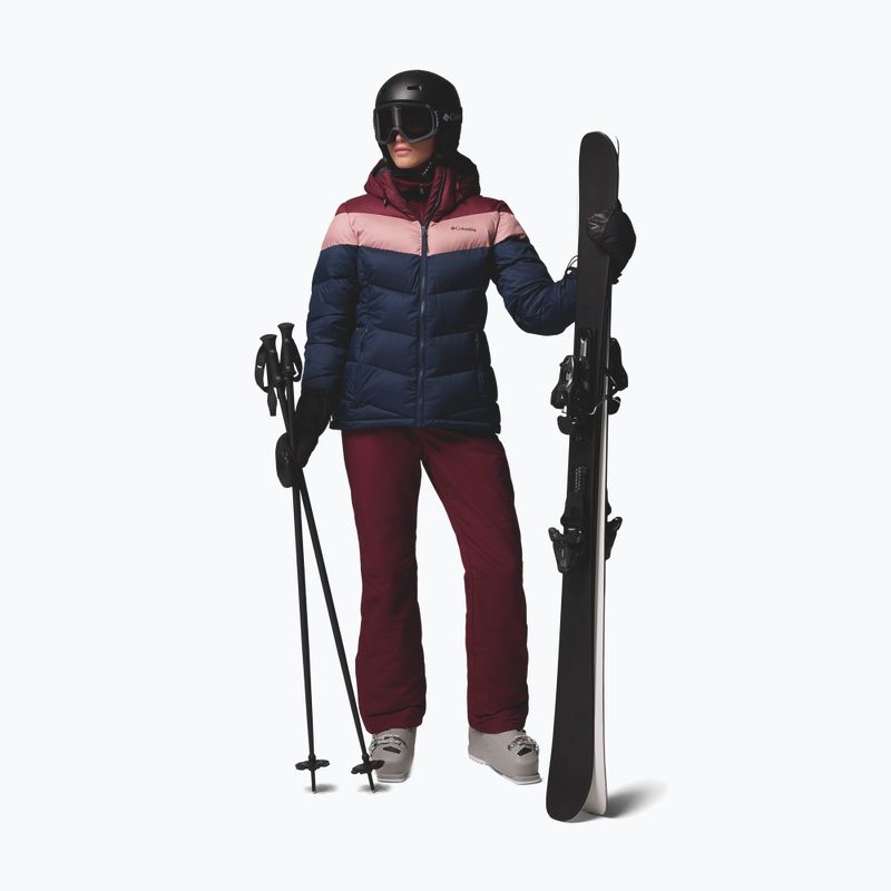 Жіноча лижна куртка Columbia Abbott Peak II Ins collegiate navy/rich wine/eraser pink 2