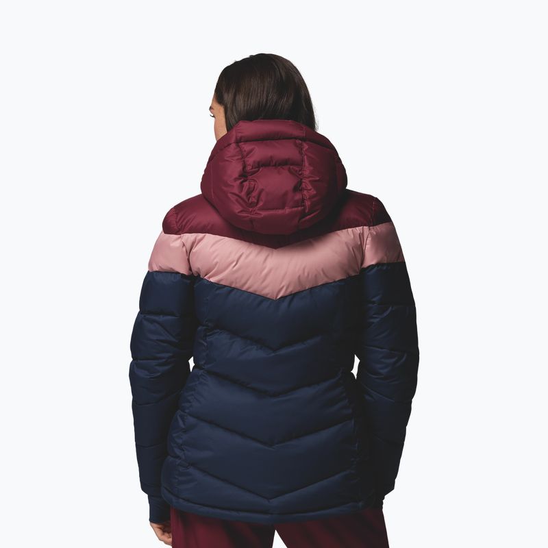 Жіноча лижна куртка Columbia Abbott Peak II Ins collegiate navy/rich wine/eraser pink 3
